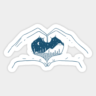 Love nature Sticker